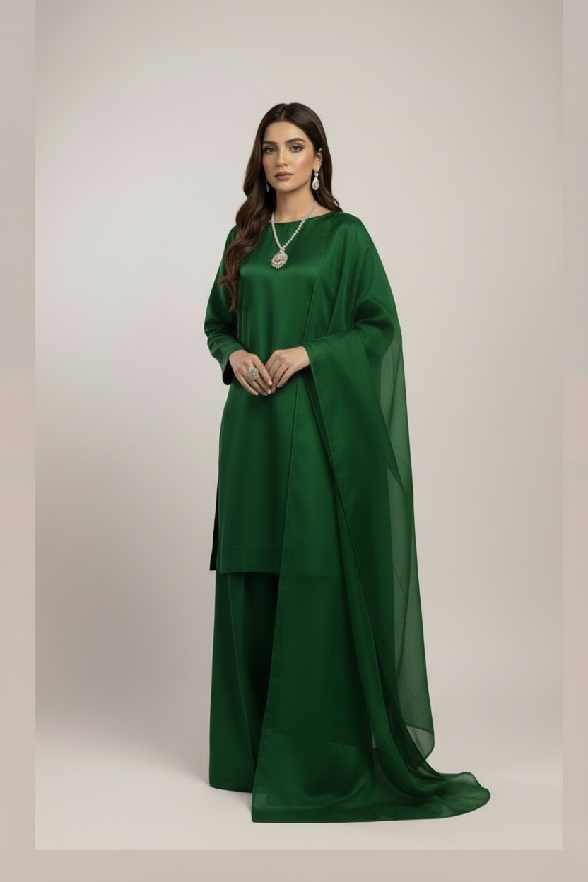 3PC SHARARA MAROON - 4 WEEKS DELIVERY