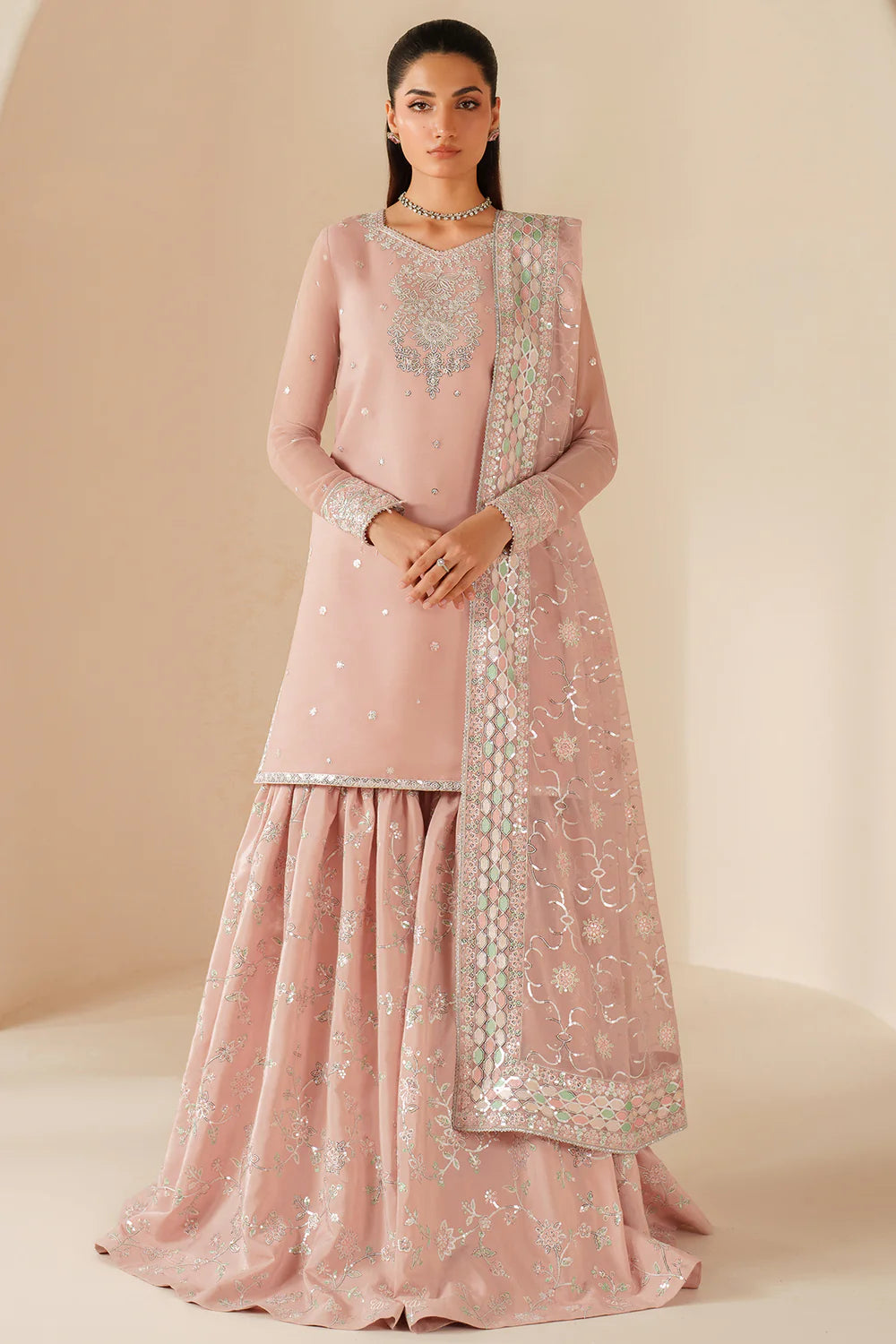 SERENE 3PC GHARARA - PRE ORDER 6 WEEKS DELIVERY