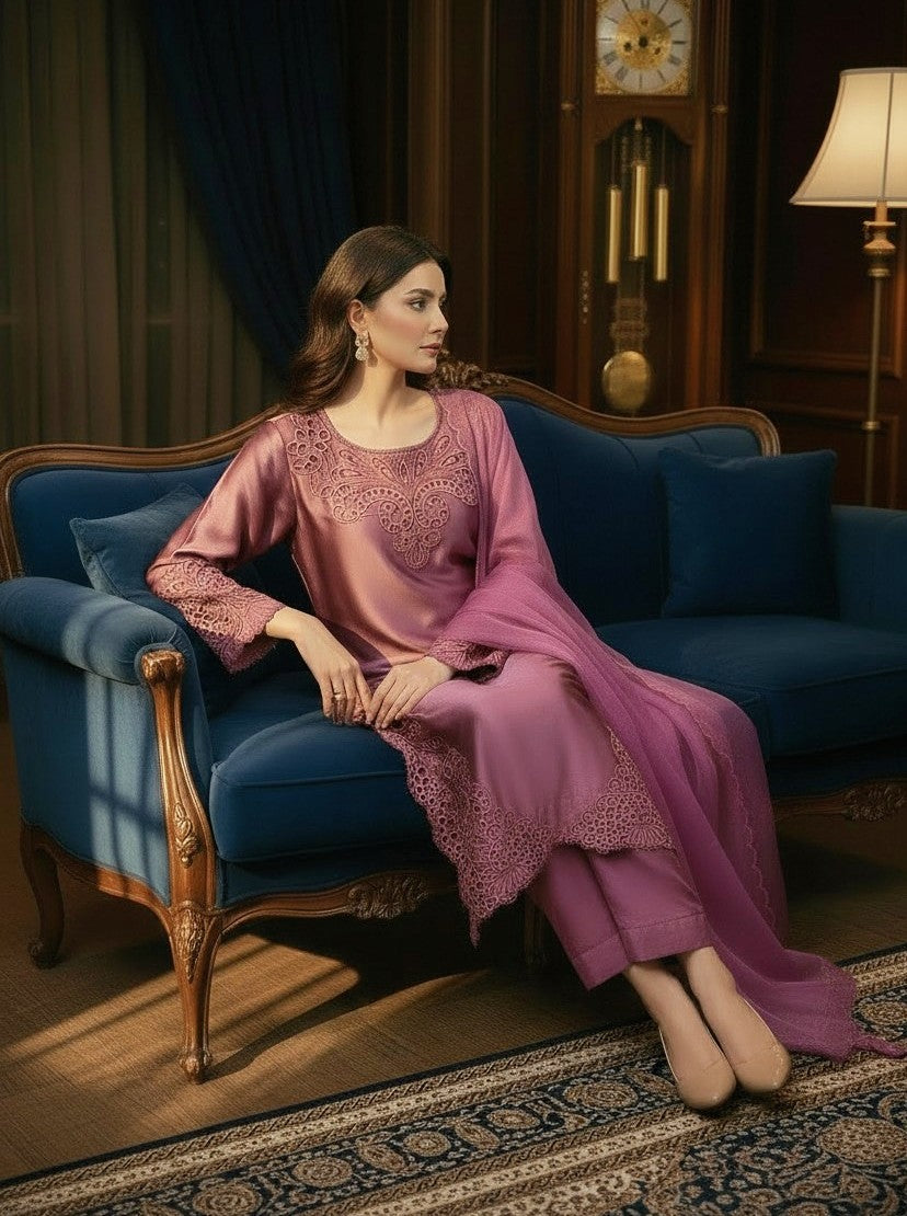 3PC CUTWORK EMBROIDERED-NEXT DAY DELIVERY OPTION