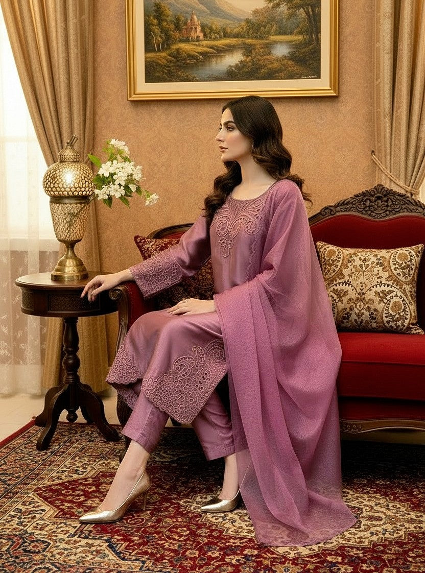 3PC CUTWORK EMBROIDERED-NEXT DAY DELIVERY OPTION